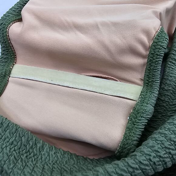 J Crew Swim Top 3X Green Textured One Shoulder Scoop Neck Bikini Padded BE715 - Picture 11 of 11